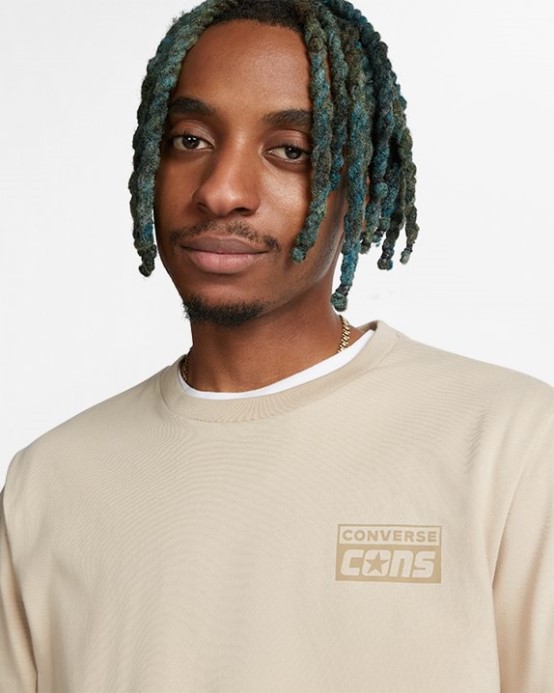 Plážový Kameň Converse Cons Tričko S Krátkym Rukávom