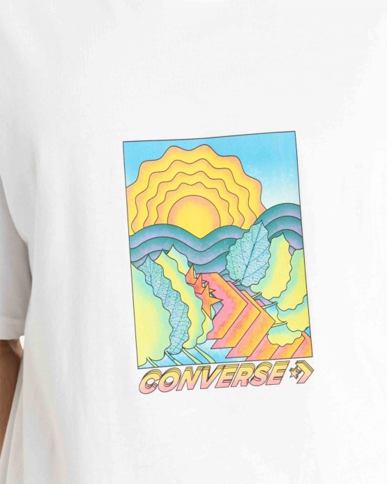 Biele Vrstvy Zeme T Shirt Konverzovať