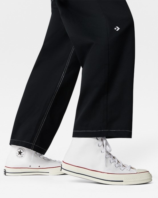 Päťvreckové Nohavice Converse čierne