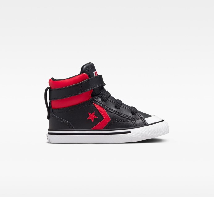 Pro Blaze Strap Strap Varsity Batoľa Vysoký Top Converse čierna/červená/biela