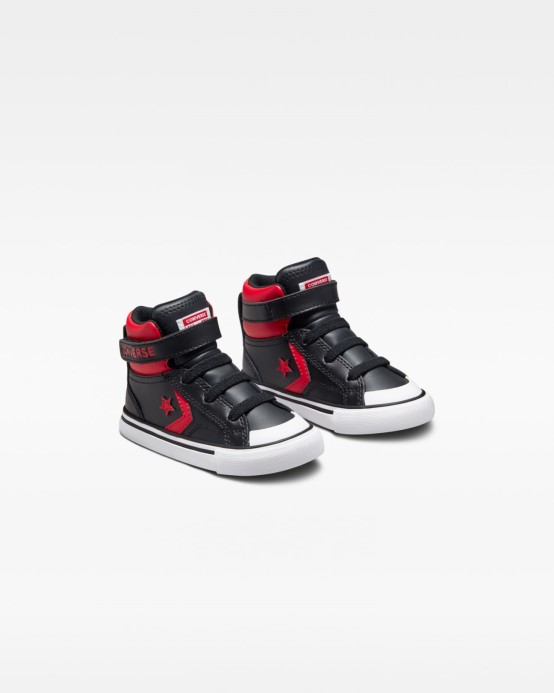 Pro Blaze Strap Strap Varsity Batoľa Vysoký Top Converse čierna/červená/biela