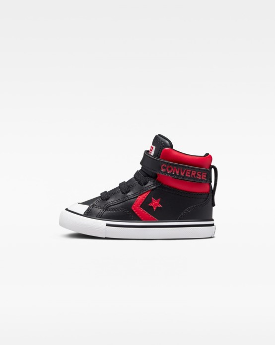 Pro Blaze Strap Strap Varsity Batoľa Vysoký Top Converse čierna/červená/biela