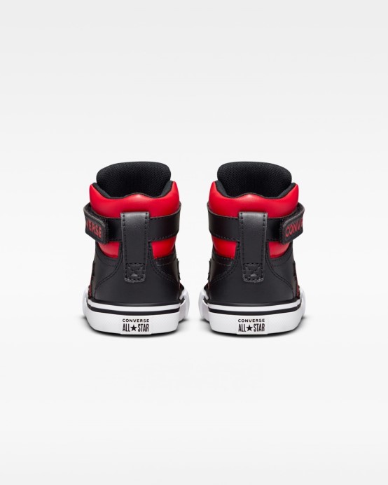 Pro Blaze Strap Strap Varsity Batoľa Vysoký Top Converse čierna/červená/biela