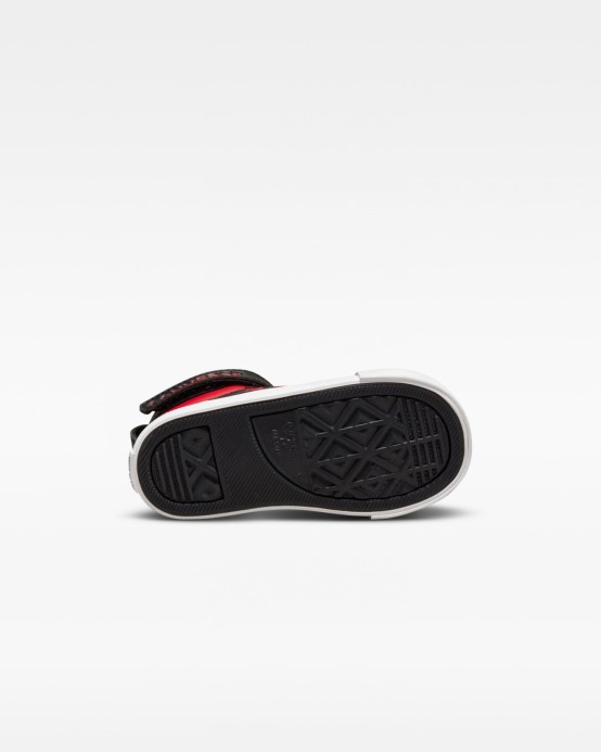 Pro Blaze Strap Strap Varsity Batoľa Vysoký Top Converse čierna/červená/biela