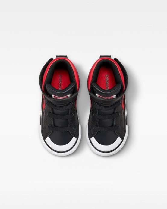 Pro Blaze Strap Strap Varsity Batoľa Vysoký Top Converse čierna/červená/biela