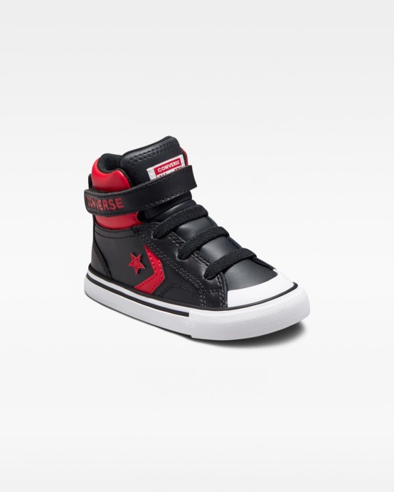 Pro Blaze Strap Strap Varsity Batoľa Vysoký Top Converse čierna/červená/biela