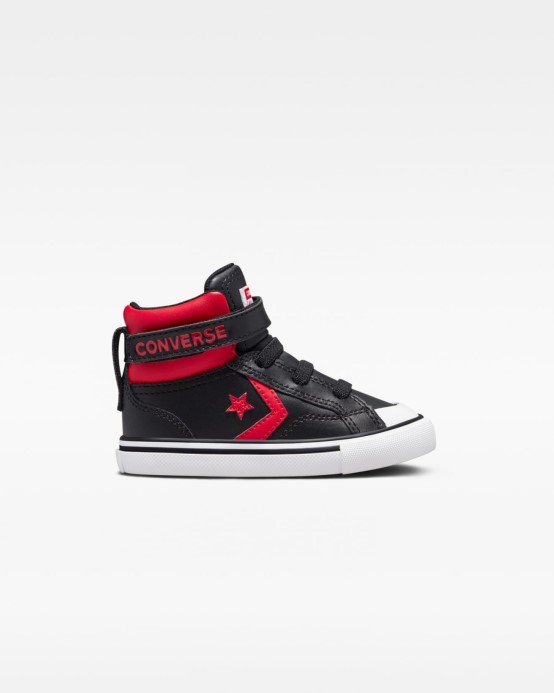 Pro Blaze Strap Strap Varsity Batoľa Vysoký Top Converse čierna/červená/biela