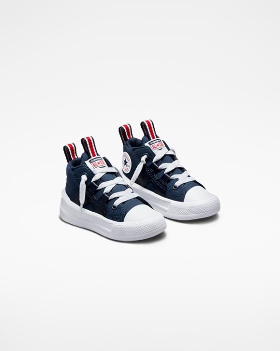Námornícka/biela/červená Converse Skľučovadlo Taylor All Star Ultra Toddler Stred