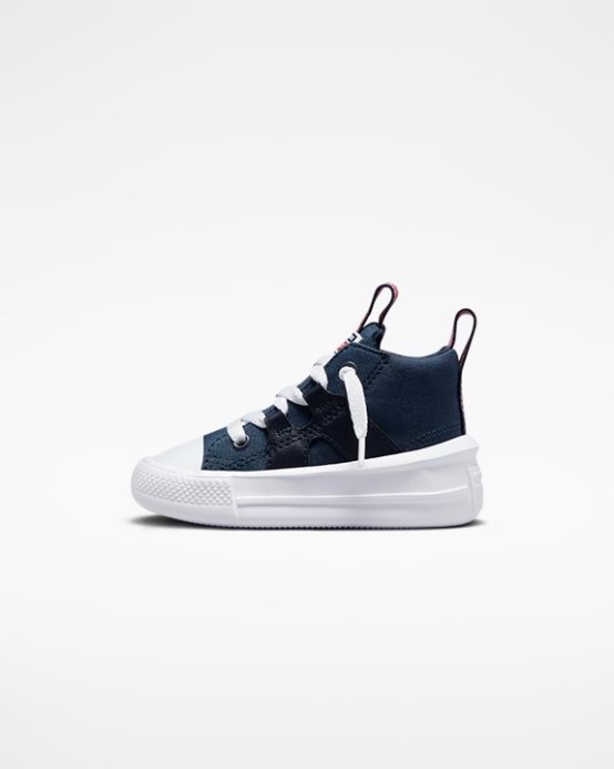 Námornícka/biela/červená Converse Skľučovadlo Taylor All Star Ultra Toddler Stred