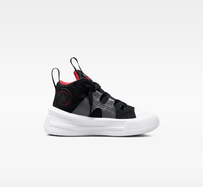Converse čierna/železná Sivá/červená Skľučovadlo Taylor All Star Ultra Toddler Stred