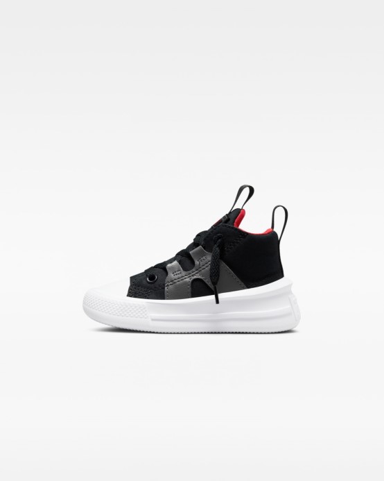 Converse čierna/železná Sivá/červená Skľučovadlo Taylor All Star Ultra Toddler Stred