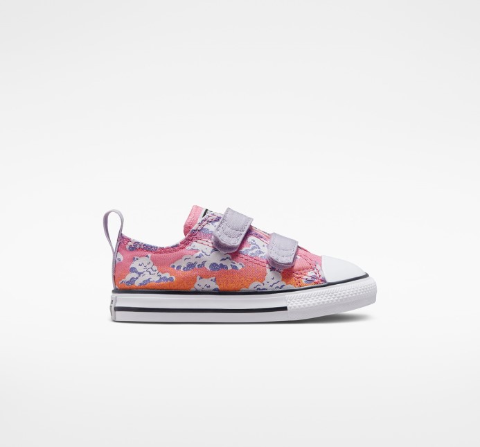 Chuck Taylor All Star Cloud Gazer 2v Toddler Low Top Converse Východ Mesiaca Fialová/ružová