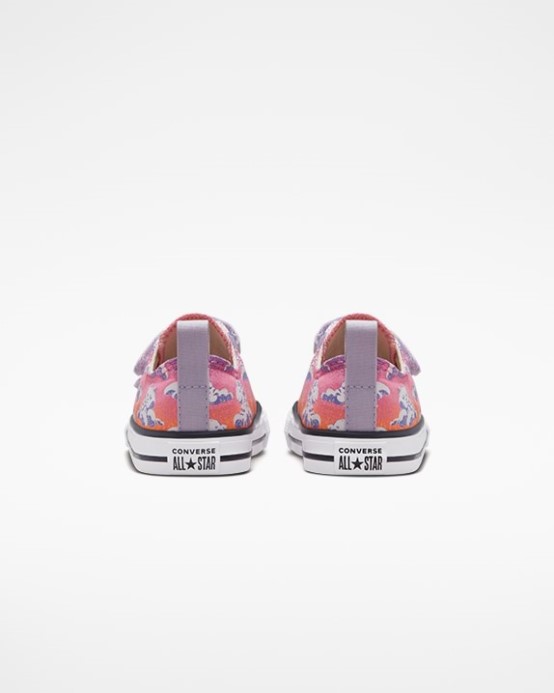 Chuck Taylor All Star Cloud Gazer 2v Toddler Low Top Converse Východ Mesiaca Fialová/ružová