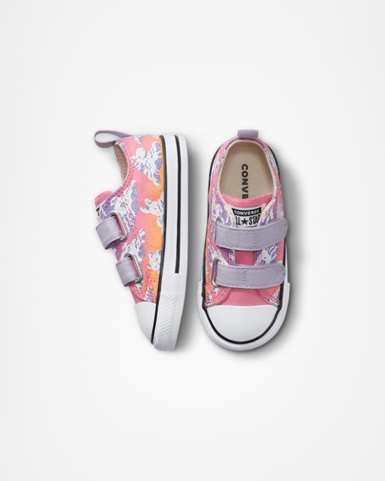 Chuck Taylor All Star Cloud Gazer 2v Toddler Low Top Converse Východ Mesiaca Fialová/ružová