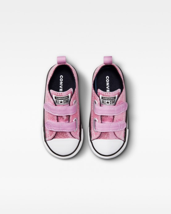 Pink/beyond Pink/black Chuck Taylor All Star Glitter 2v Batoľa Nízke Converse