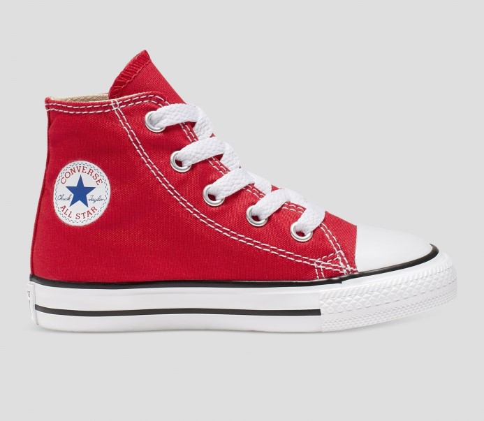 Converse Red Chuck Taylor All Star Batoľa Vysoký Top
