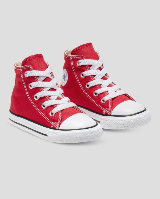 Converse Red Chuck Taylor All Star Batoľa Vysoký Top