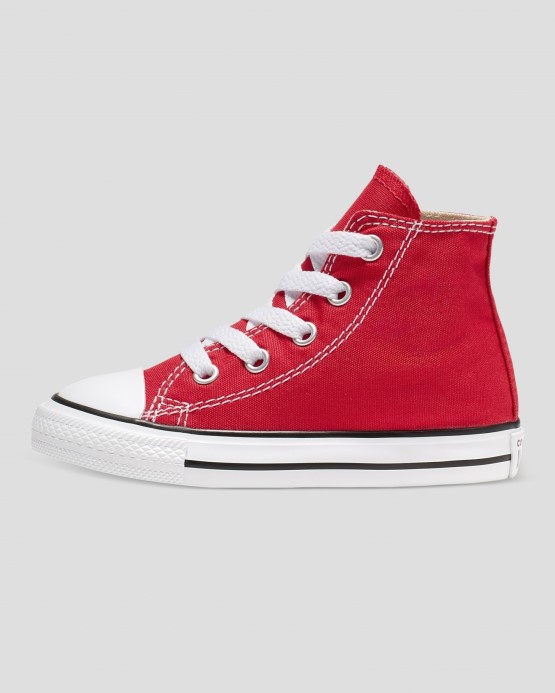Converse Red Chuck Taylor All Star Batoľa Vysoký Top