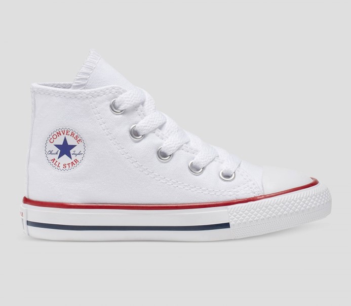 Chuck Taylor All Star Batoľa Vysoký Top Biely Converse