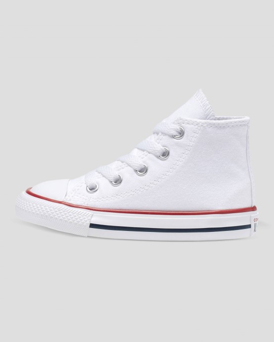 Chuck Taylor All Star Batoľa Vysoký Top Biely Converse