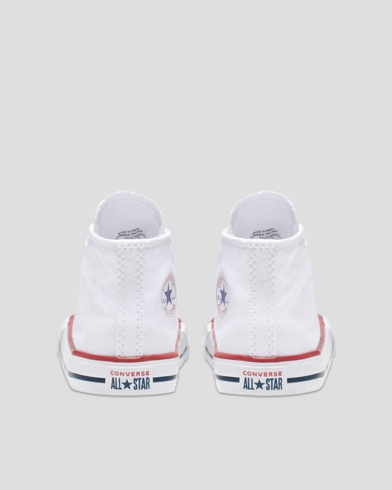 Chuck Taylor All Star Batoľa Vysoký Top Biely Converse