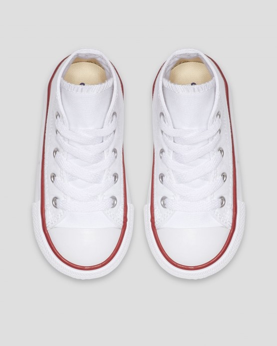Chuck Taylor All Star Batoľa Vysoký Top Biely Converse