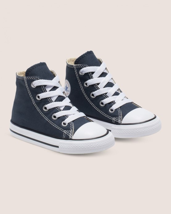 Navy Chuck Taylor All Star Batoľa Vysoký Top Converse