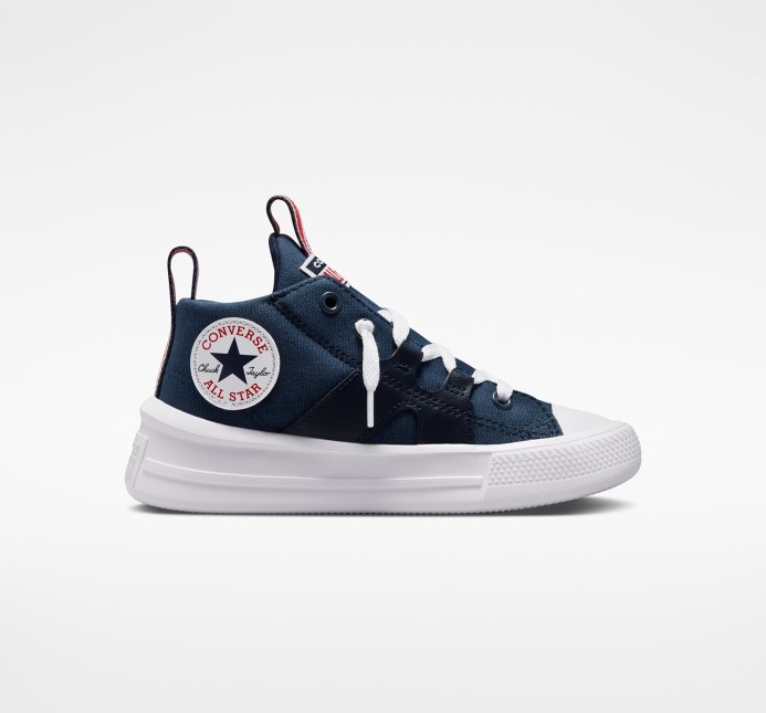 Converse Námornícka/biela/červená Skľučovadlo Taylor All Star Ultra Junior Mid