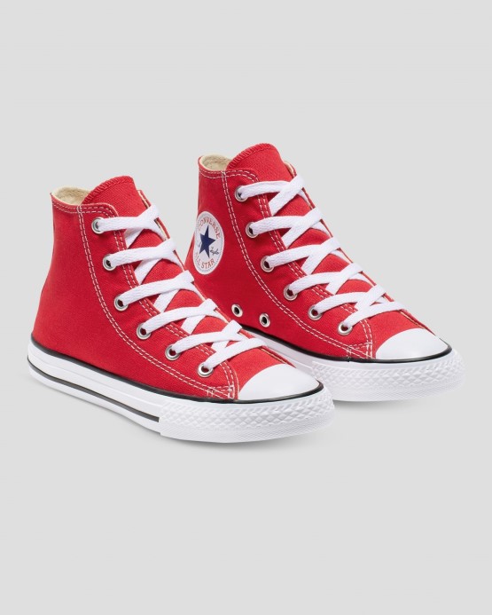 Chuck Taylor All Star Junior Vysoký Top Converse červený