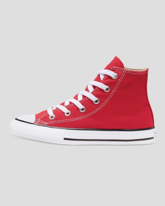 Chuck Taylor All Star Junior Vysoký Top Converse červený