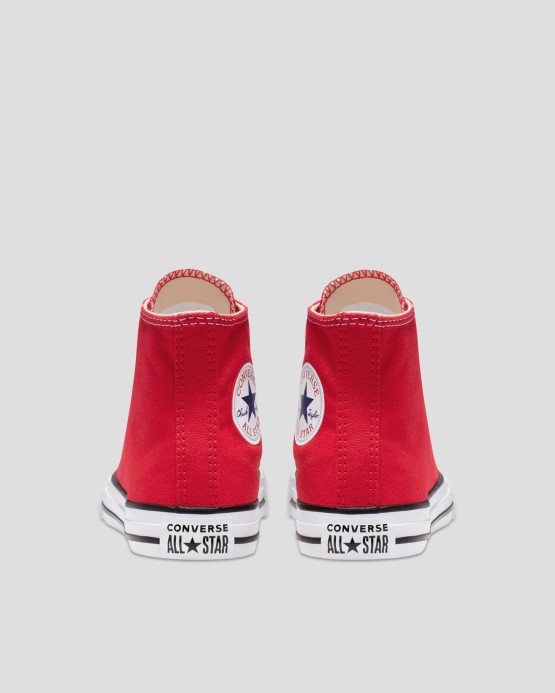 Chuck Taylor All Star Junior Vysoký Top Converse červený
