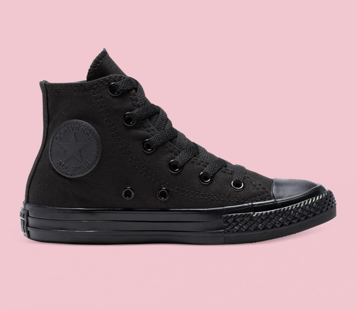 Black Chuck Taylor All Star Classic Color Junior High Top Mono Converse