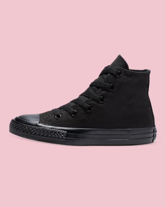 Black Chuck Taylor All Star Classic Color Junior High Top Mono Converse