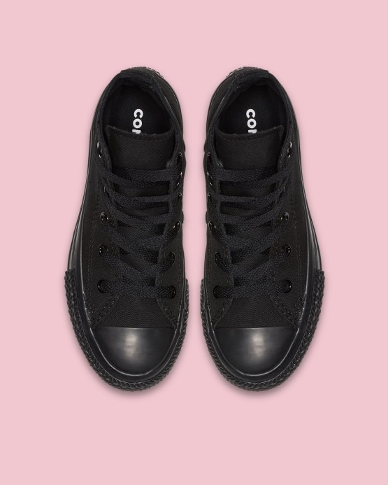 Black Chuck Taylor All Star Classic Color Junior High Top Mono Converse