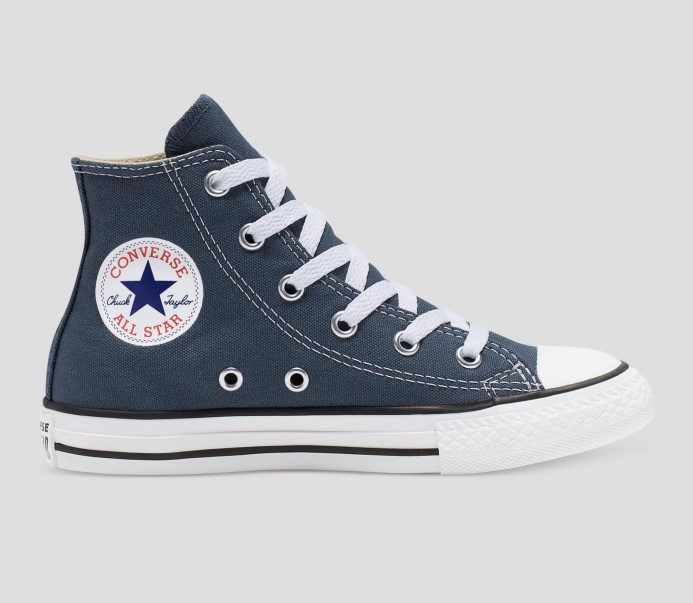 Blue Converse Chuck Taylor All Star Junior High Top Navy