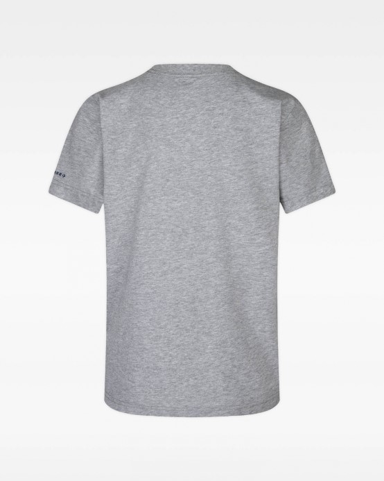 Dk Grey Heather Check Chuck Patch Junior T Shirt Dark Grey Heather Converse