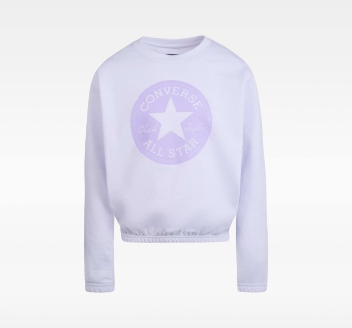 Klasická Náplasť Skľučovadla Junior Crew Vapor Violet Converse