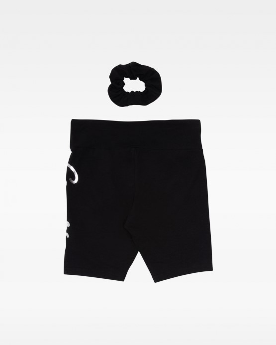 Converse Lesk Mládežnícky Bicykel Short & Scrunchie Black