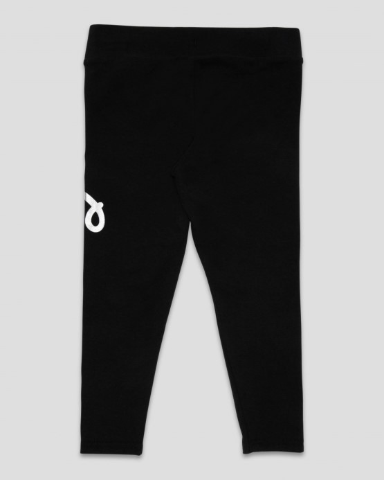 čierne Písmo Lesk Junior Legíny Converse