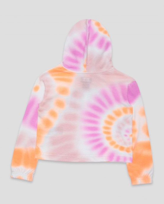 Biela Dye Print Mládež Boxy Mikina S Kapucňou Converse