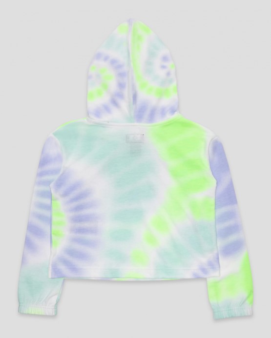Junior Boxy S Kapucňou Converse Light Dew Dye Print