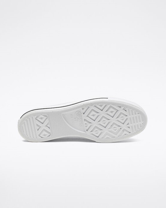 Skľučovadlo Taylor All Star Lift Platforma Koža Biela/čierna Converse