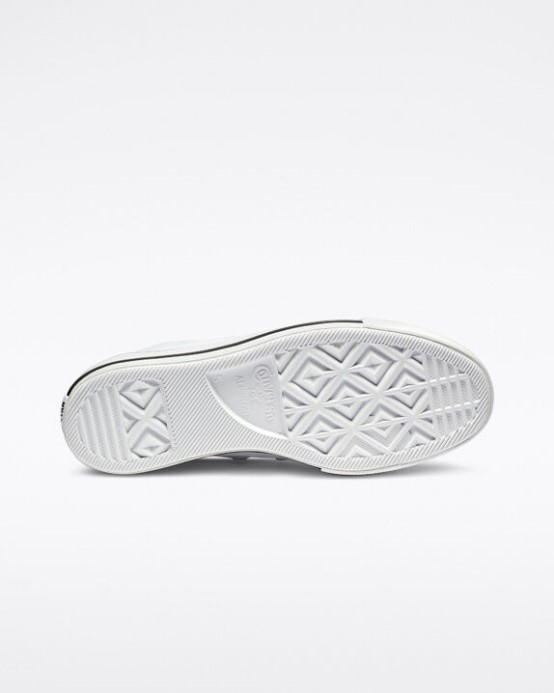 Skľučovadlo Taylor All Star Lift Platform Kožené Converse Biela/čierna