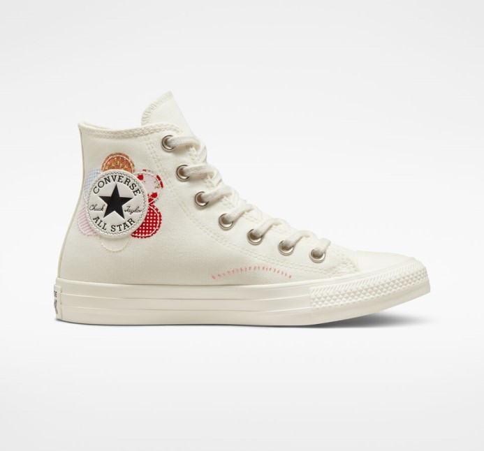 Egret/sunrise Pink/black Converse Chuck Taylor All Star Crafted Patchwork