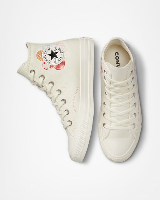 Egret/sunrise Pink/black Converse Chuck Taylor All Star Crafted Patchwork