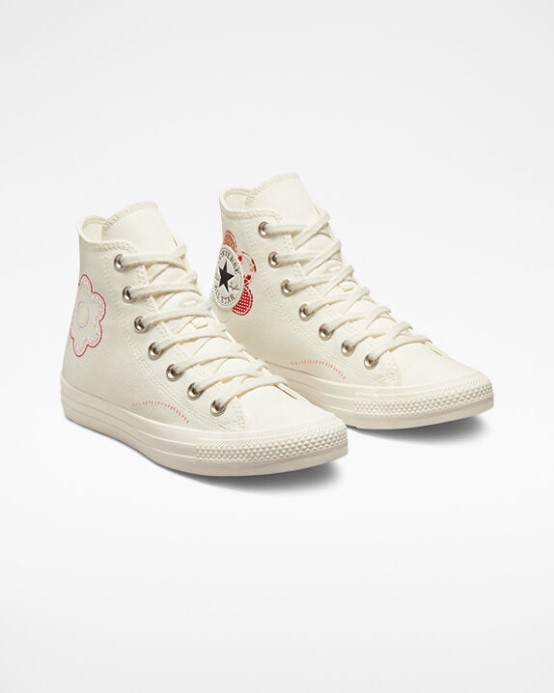 Egret/sunrise Pink/black Converse Chuck Taylor All Star Crafted Patchwork