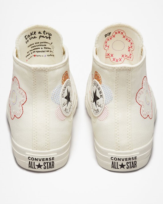 Egret/sunrise Pink/black Converse Chuck Taylor All Star Crafted Patchwork