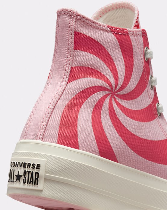 Converse Chuck Taylor All Star Lift Platforma Farba Candy Sunrise Ružová/karmínovo Ružová