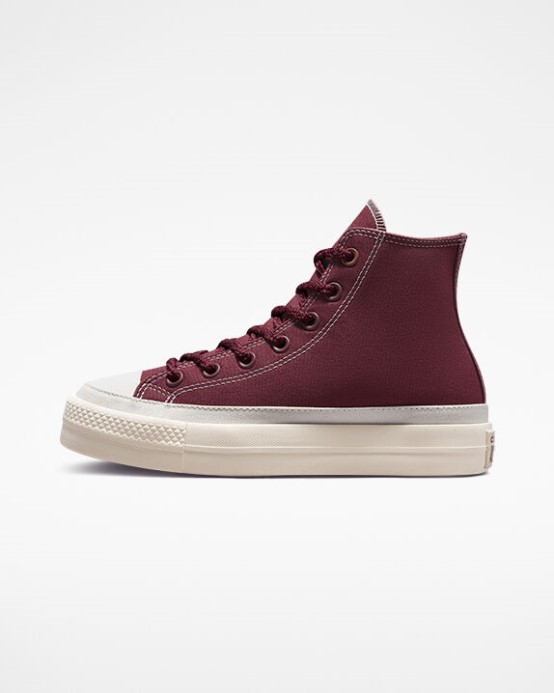 Chuck Taylor All Star Lift Platforma Tónové Plátno Converse čerešňové Videnie/sedlo/egret