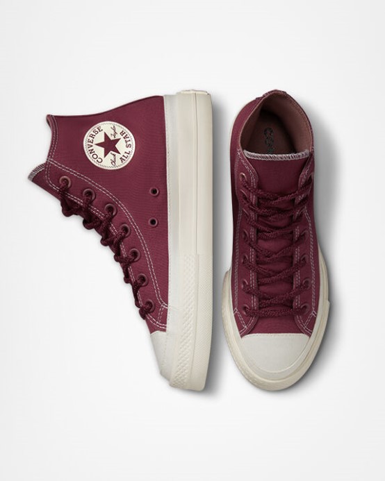 Chuck Taylor All Star Lift Platforma Tónové Plátno Converse čerešňové Videnie/sedlo/egret